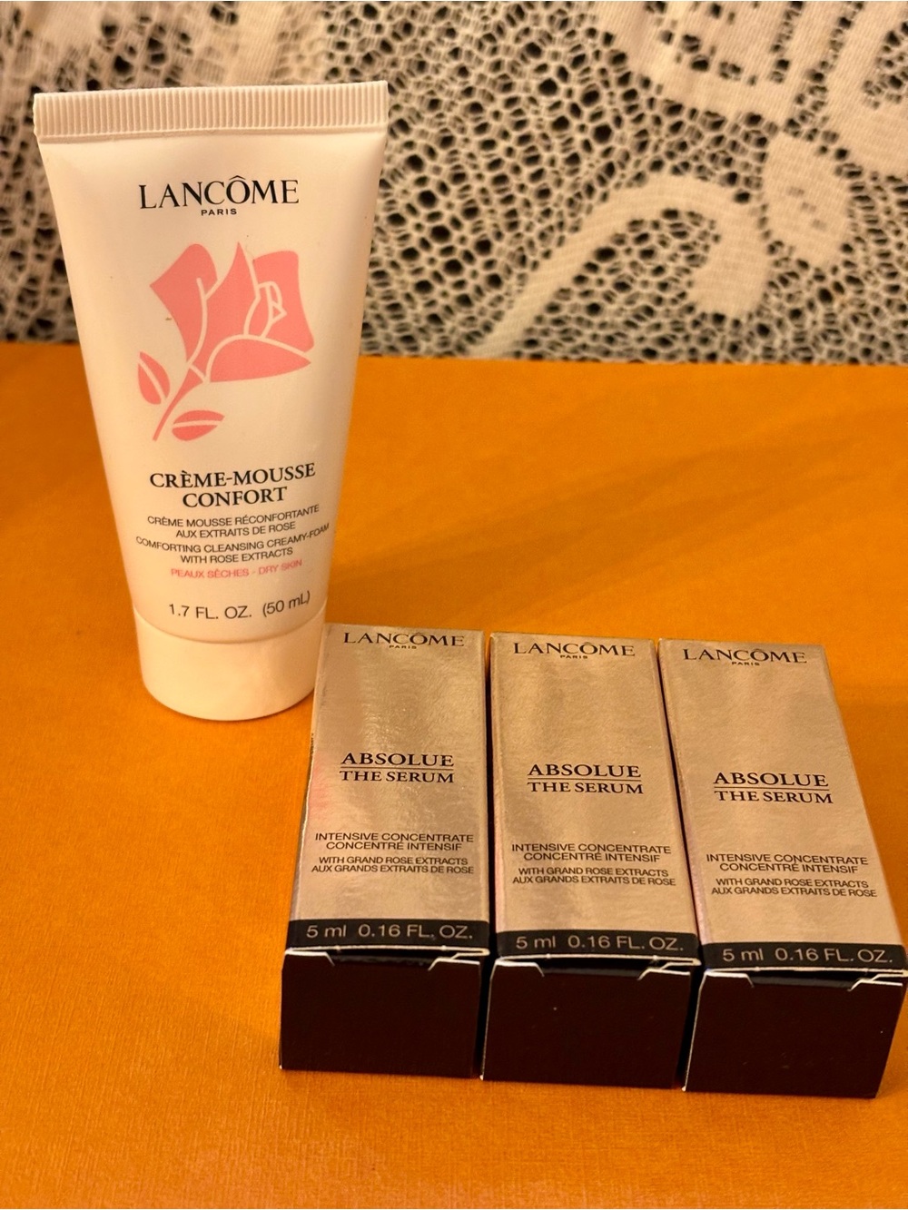 Lancôme Skincare Set - Foam Cleanser & Absolue Serum Set